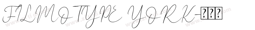 FILMOTYPE YORK字体转换